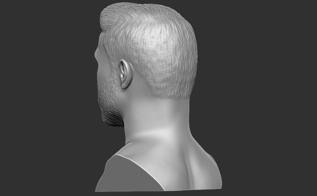 Canelo Alvarez bust for 3D printing 3D print model_10