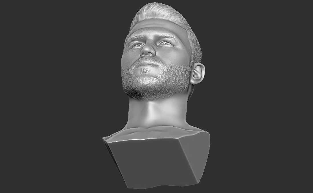 Canelo Alvarez bust for 3D printing 3D print model_21