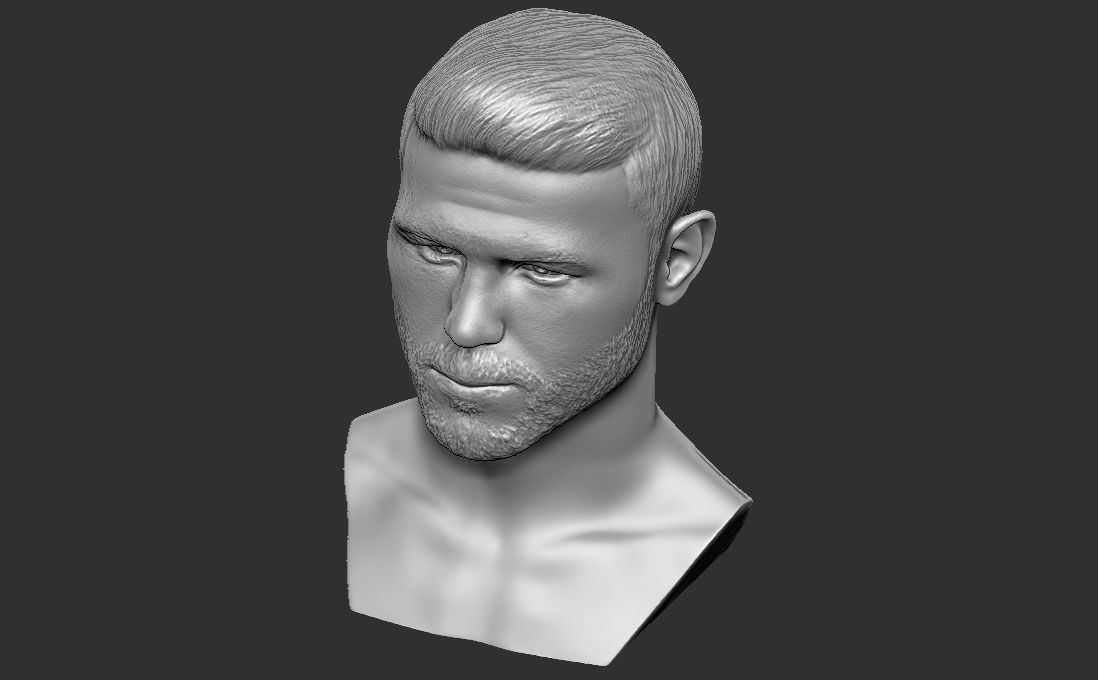 Canelo Alvarez bust for 3D printing 3D print model_24