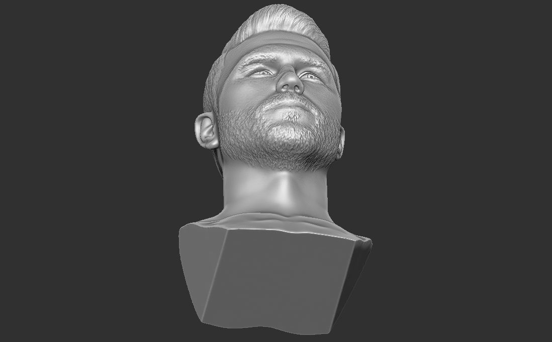 Canelo Alvarez bust for 3D printing 3D print model_26