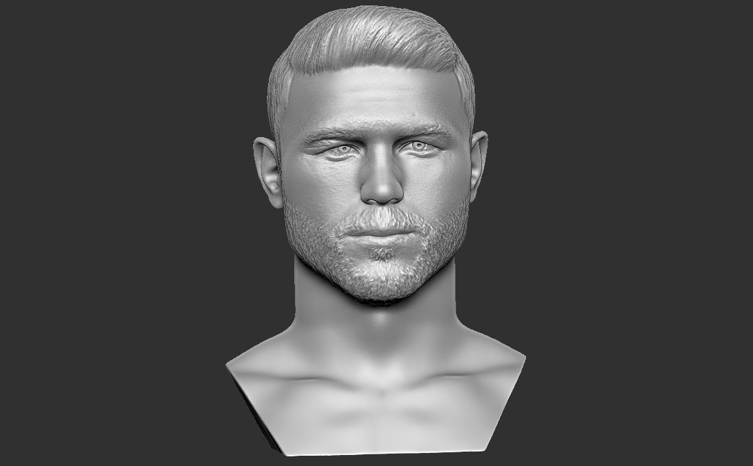 Canelo Alvarez bust for 3D printing 3D print model_17