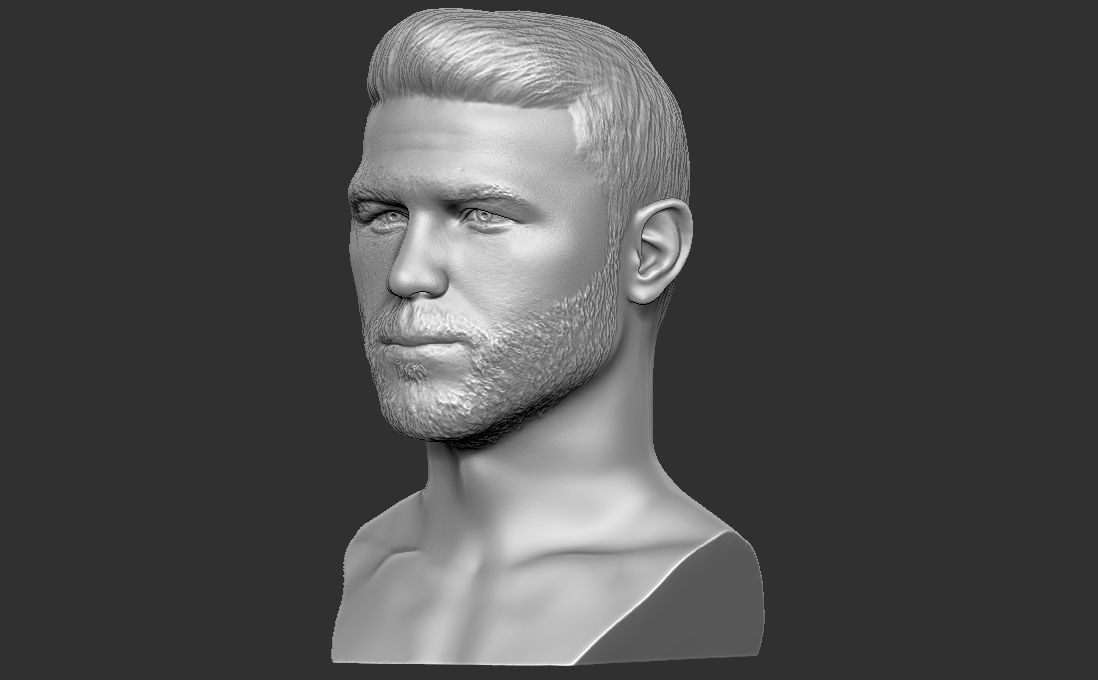 Canelo Alvarez bust for 3D printing 3D print model_7