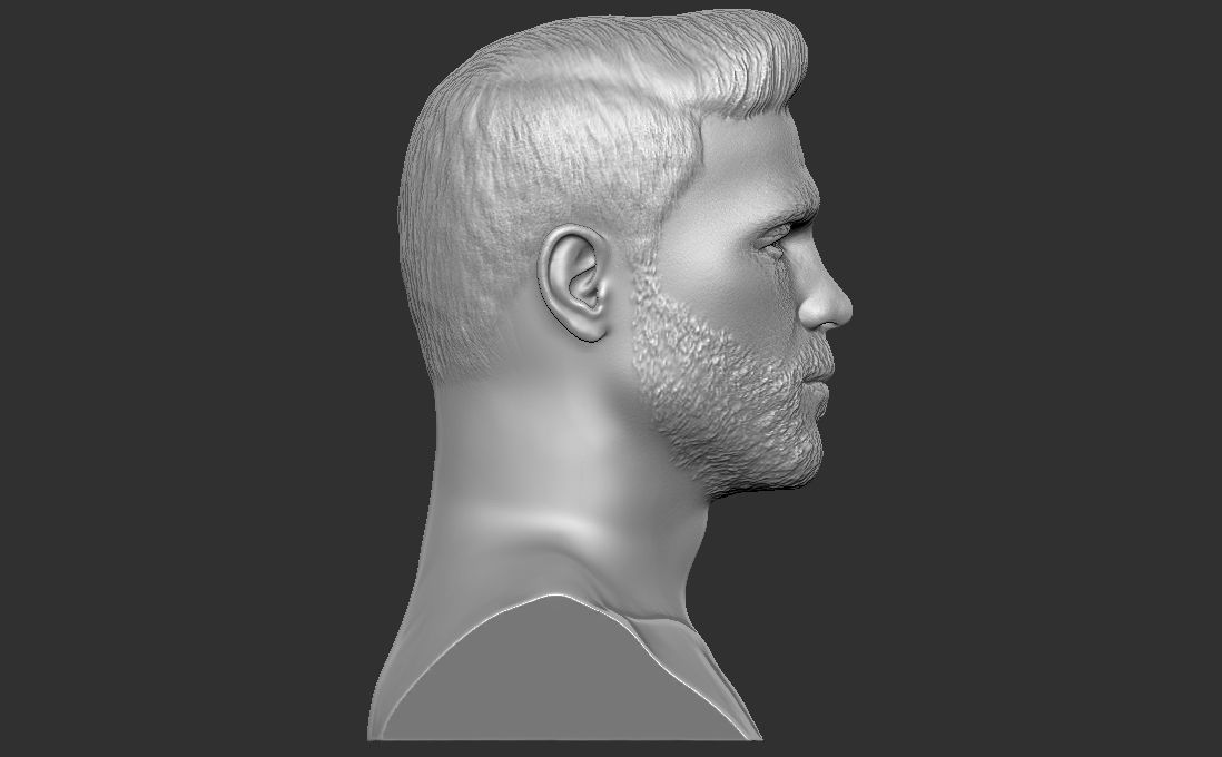 Canelo Alvarez bust for 3D printing 3D print model_13