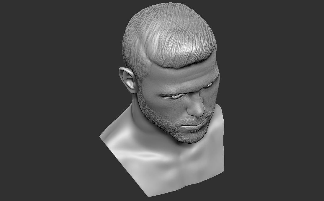 Canelo Alvarez bust for 3D printing 3D print model_23