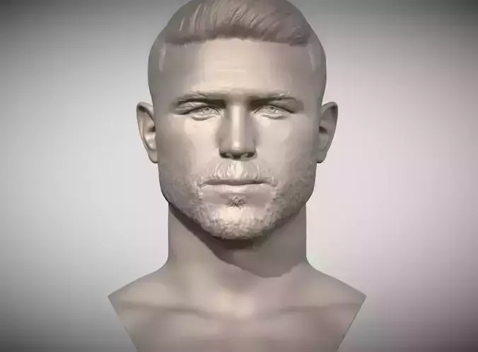 Canelo Alvarez bust for 3D printing 3D print model