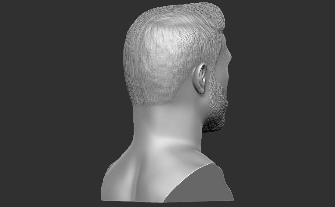 Canelo Alvarez bust for 3D printing 3D print model_12