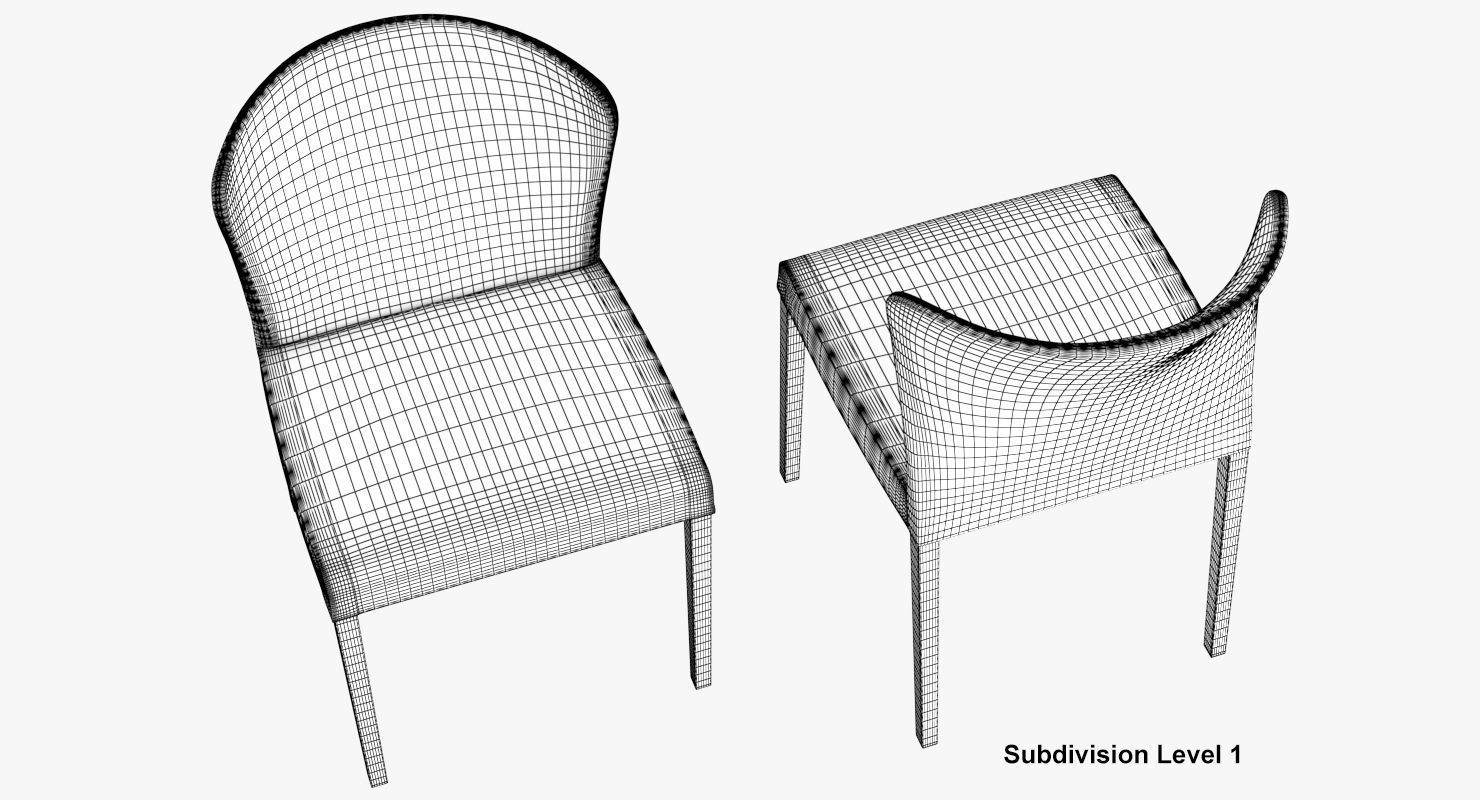 Dining Chair Curran 3D model_55