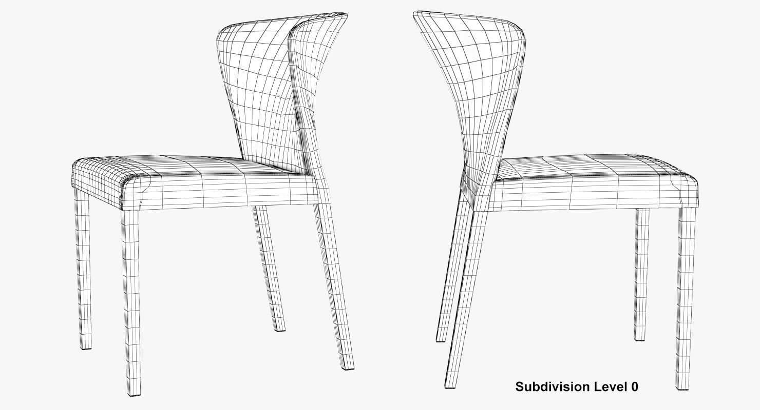 Dining Chair Curran 3D model_52