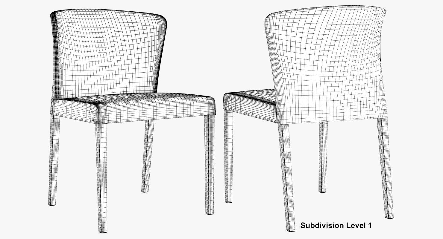 Dining Chair Curran 3D model_49