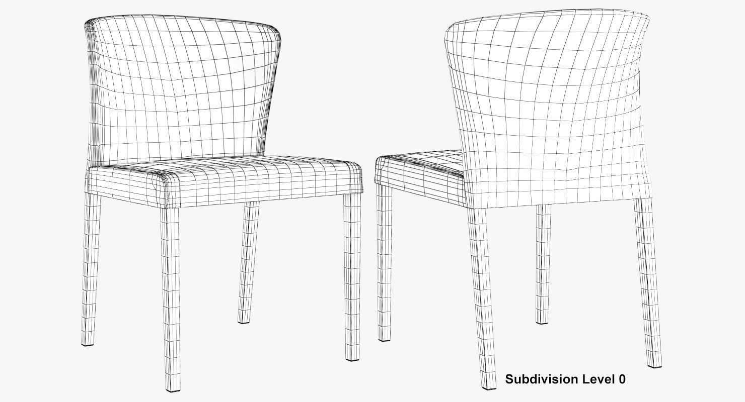 Dining Chair Curran 3D model_48