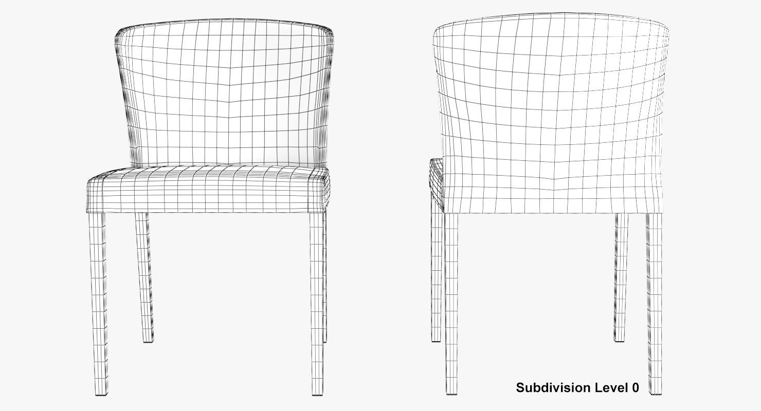 Dining Chair Curran 3D model_50