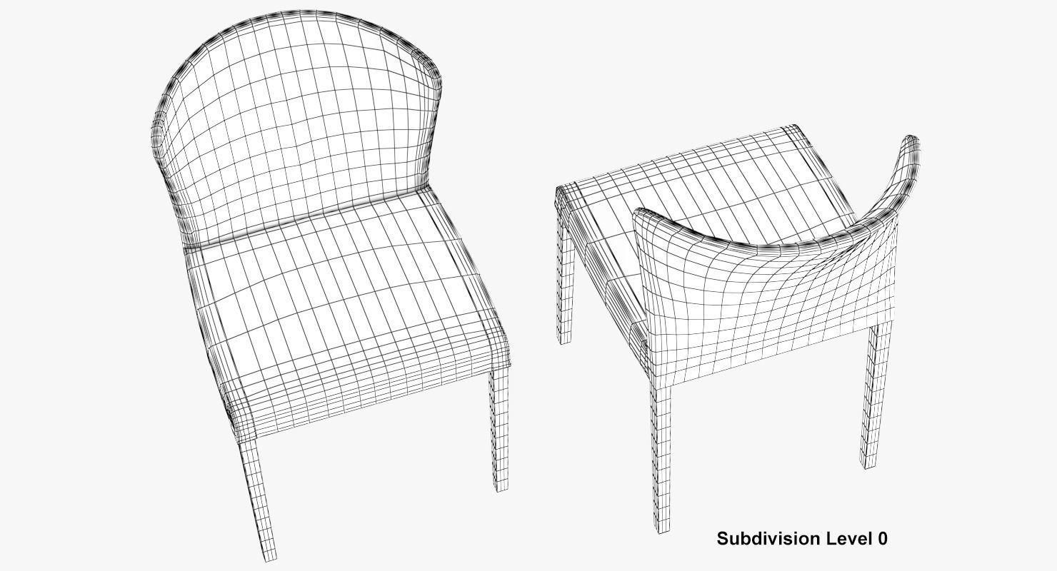 Dining Chair Curran 3D model_54