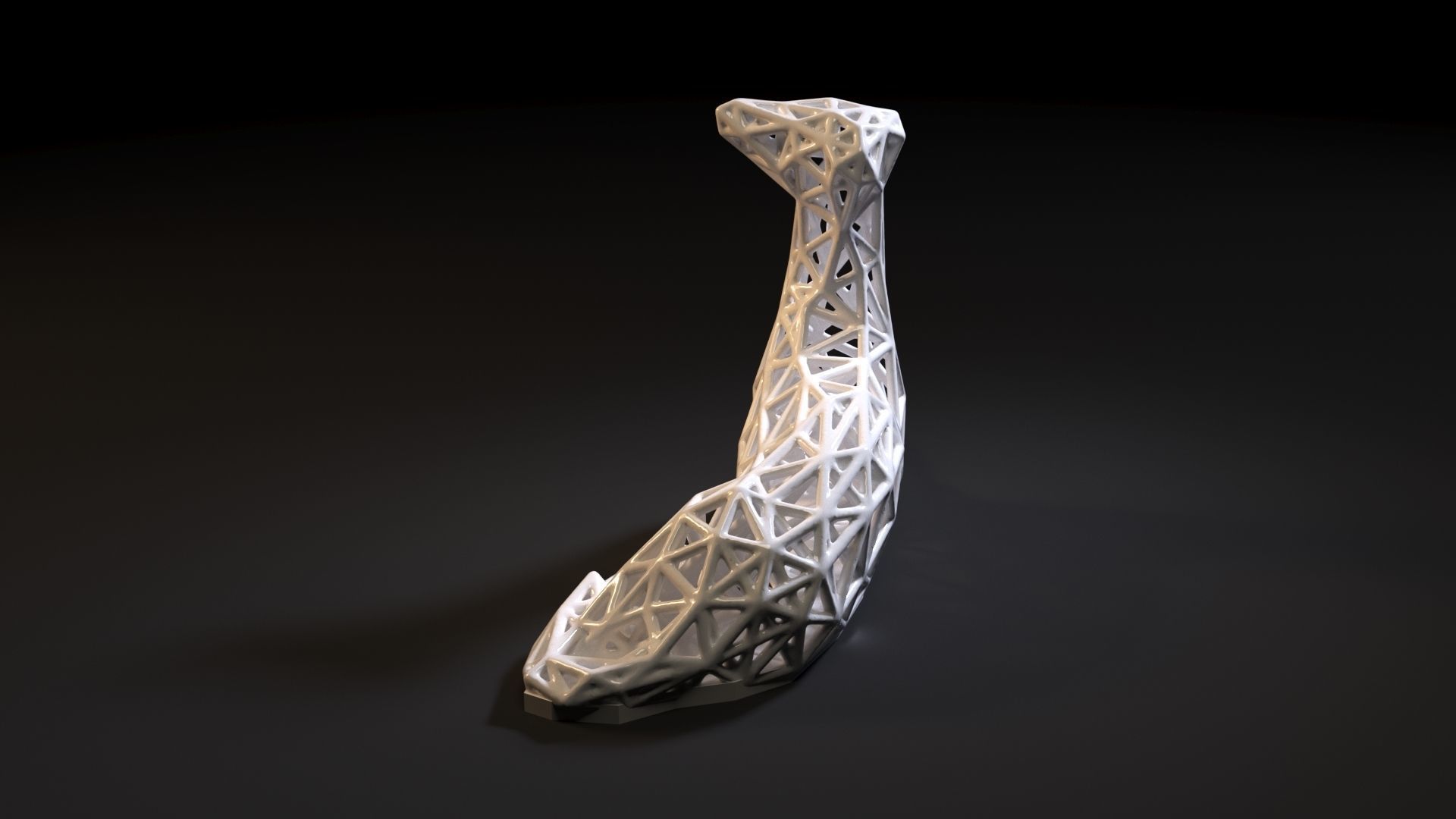 Statue decor dog 3D print model_2