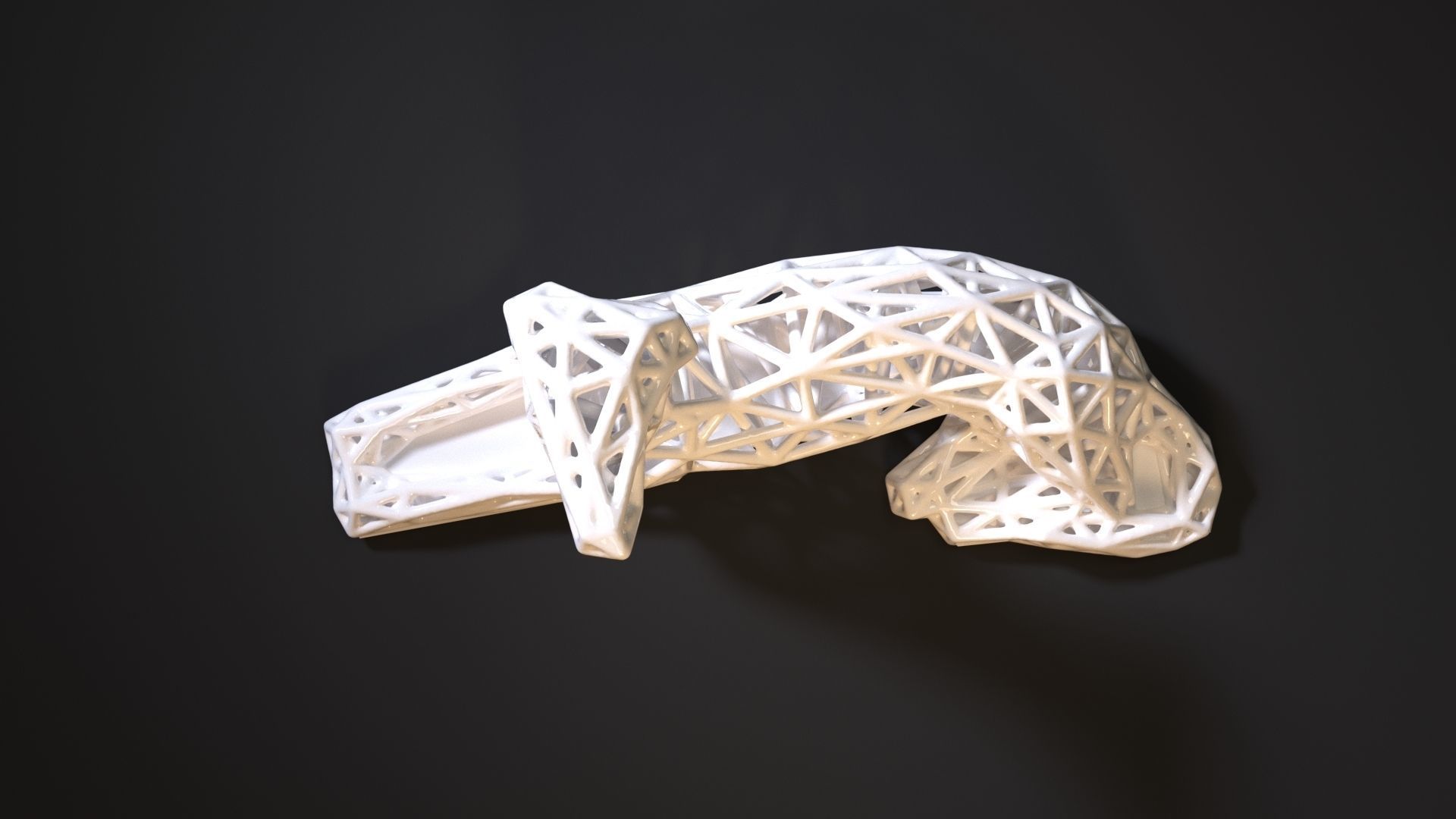 Statue decor dog 3D print model_7