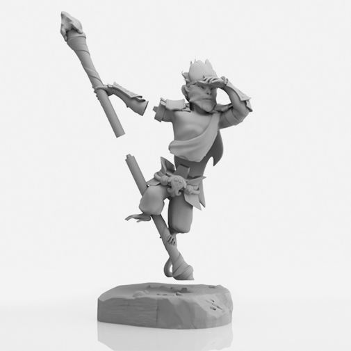 Monkey King Chibi - DOTA 2 - 3D Print Collection 3D print model_1