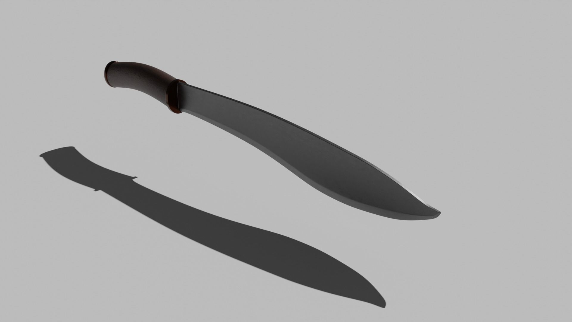 Machete knife 3D model_1
