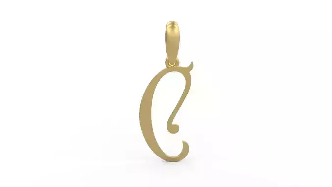 Initial Letters Pendant ChristmasReign C
