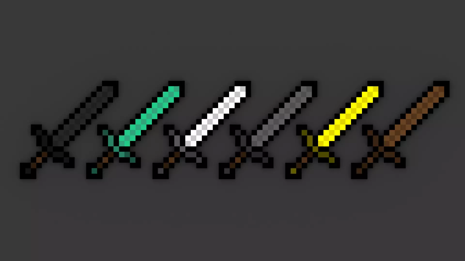 minecraft sword Free low-poly 3D model
