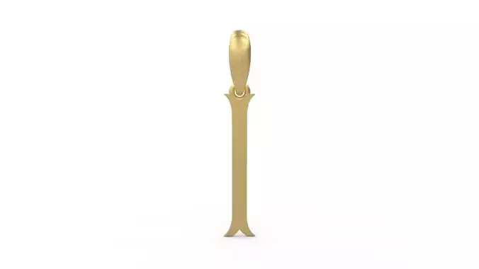 Initial Letters Pendant ChristmasReign I 3D print model