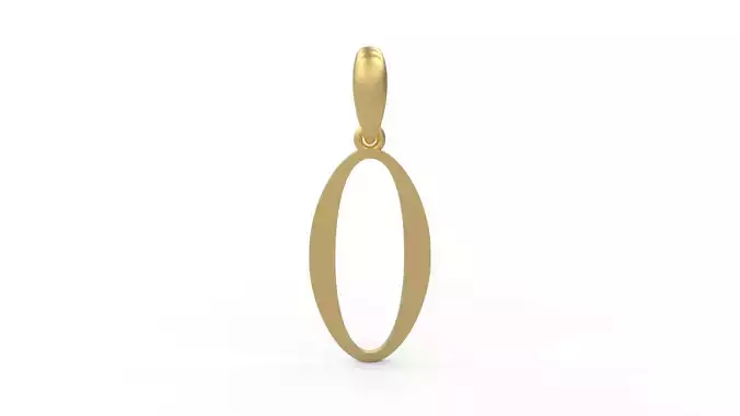 Initial Letters Pendant ChristmasReign O 3D print model
