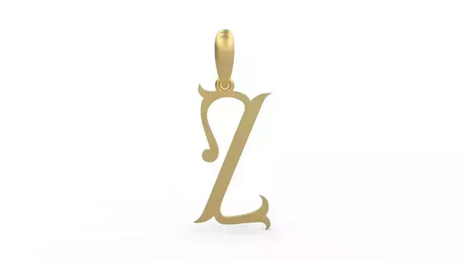 Initial Letters Pendant ChristmasReign Z