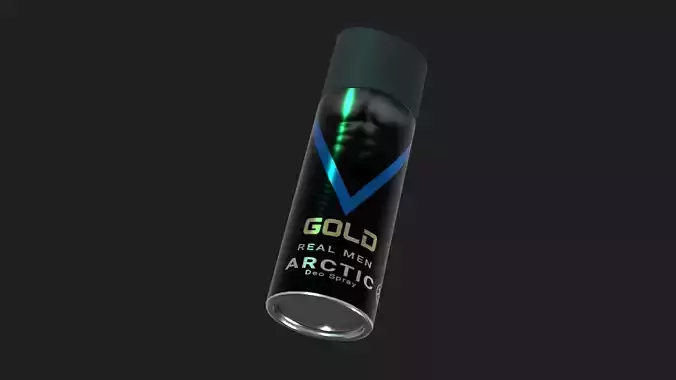 Mens Body Perfume Spray Low-poly 3D model