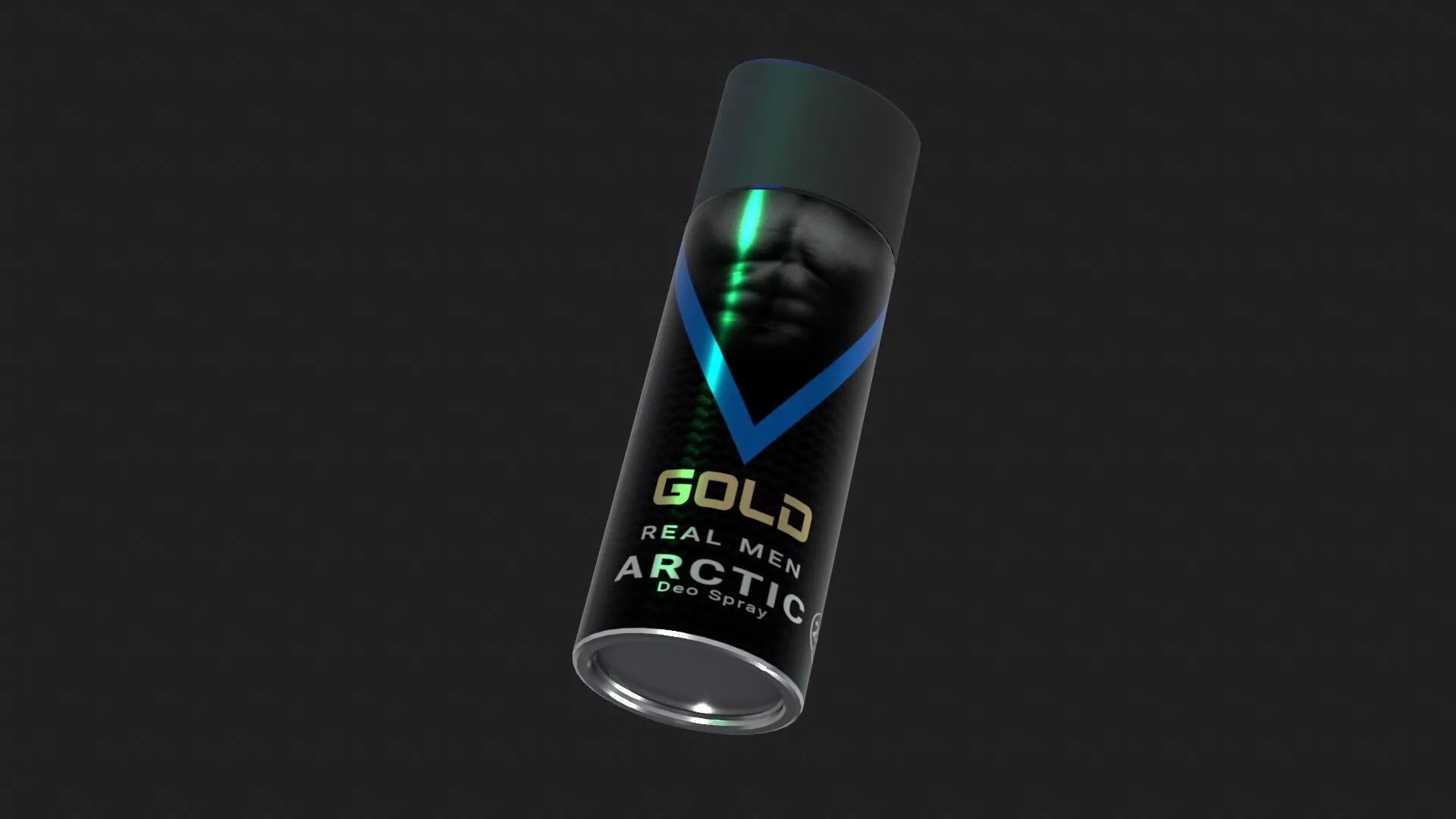 Mens Body Perfume Spray Low-poly 3D model
