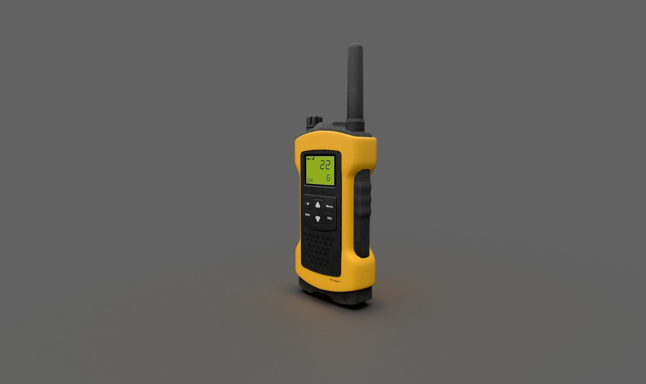Walkie Talkie Radio Low-poly 3D model_1