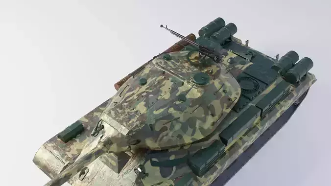 Military Tank Model IS4 USSR 3D model