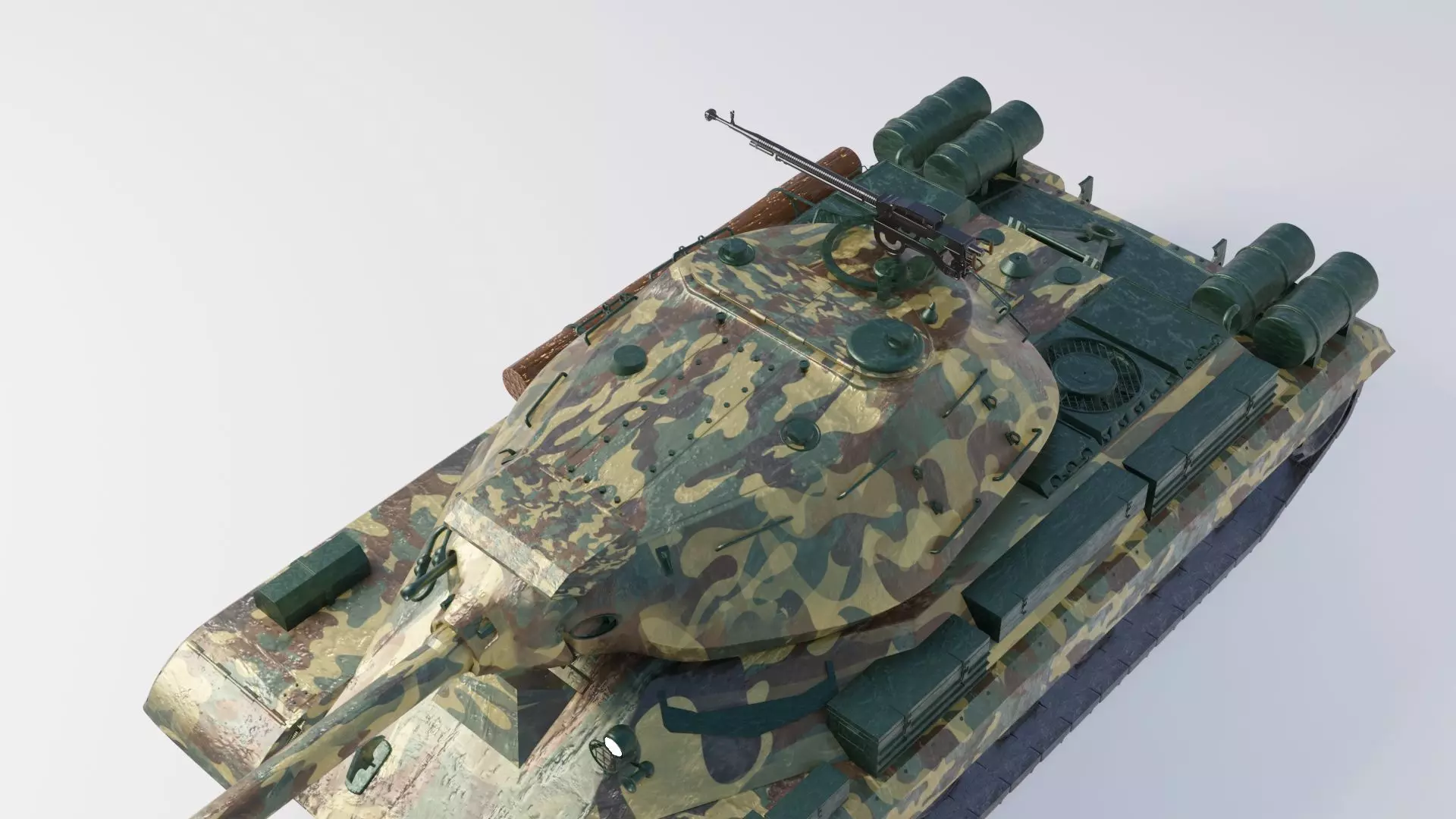 Military Tank Model IS4 USSR 3D model_0