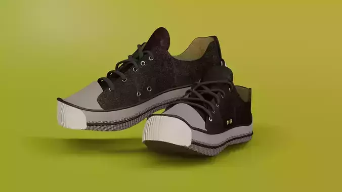 Shoe 3d model pair of sneakers
