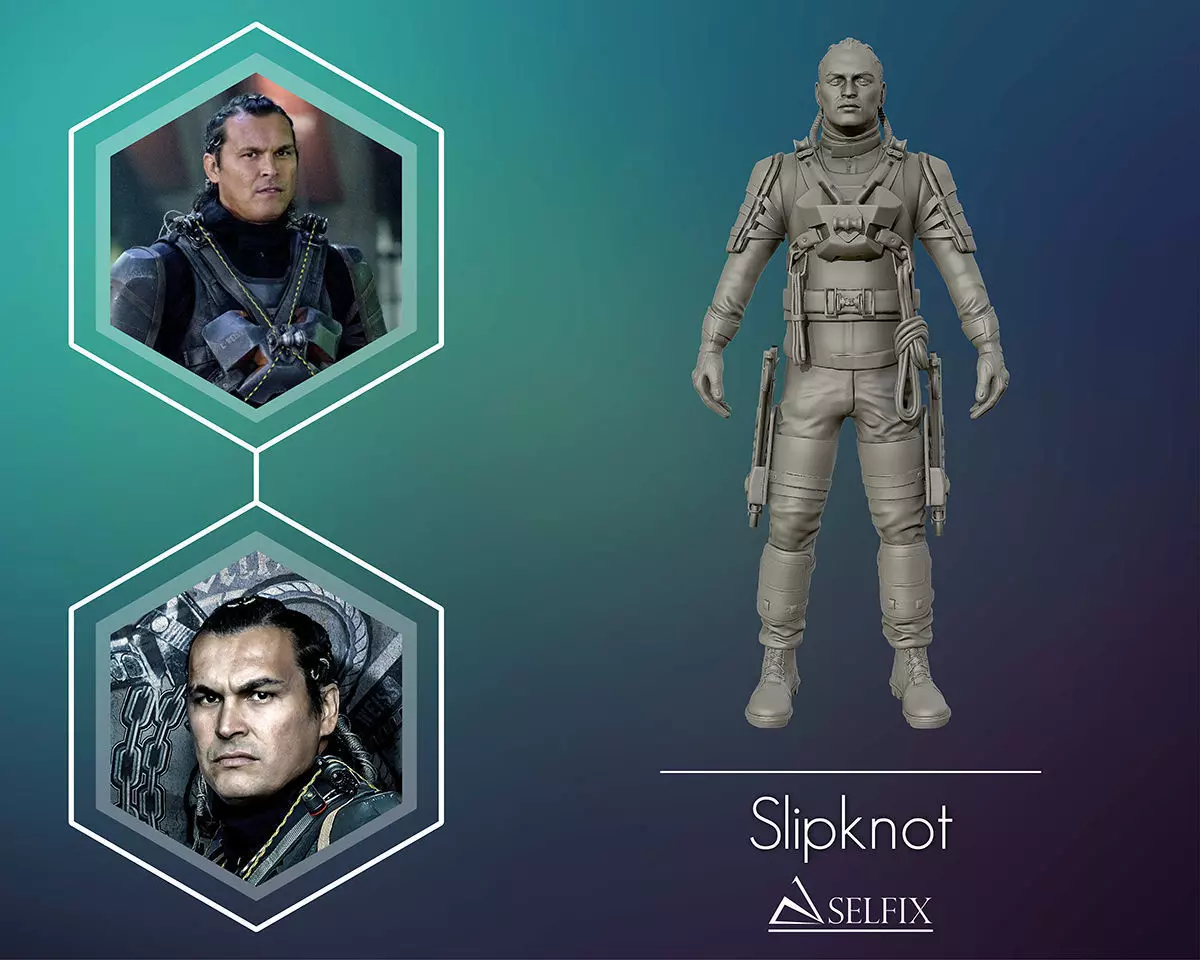 Slipknot 3D portrait sculpture 3D print model_0