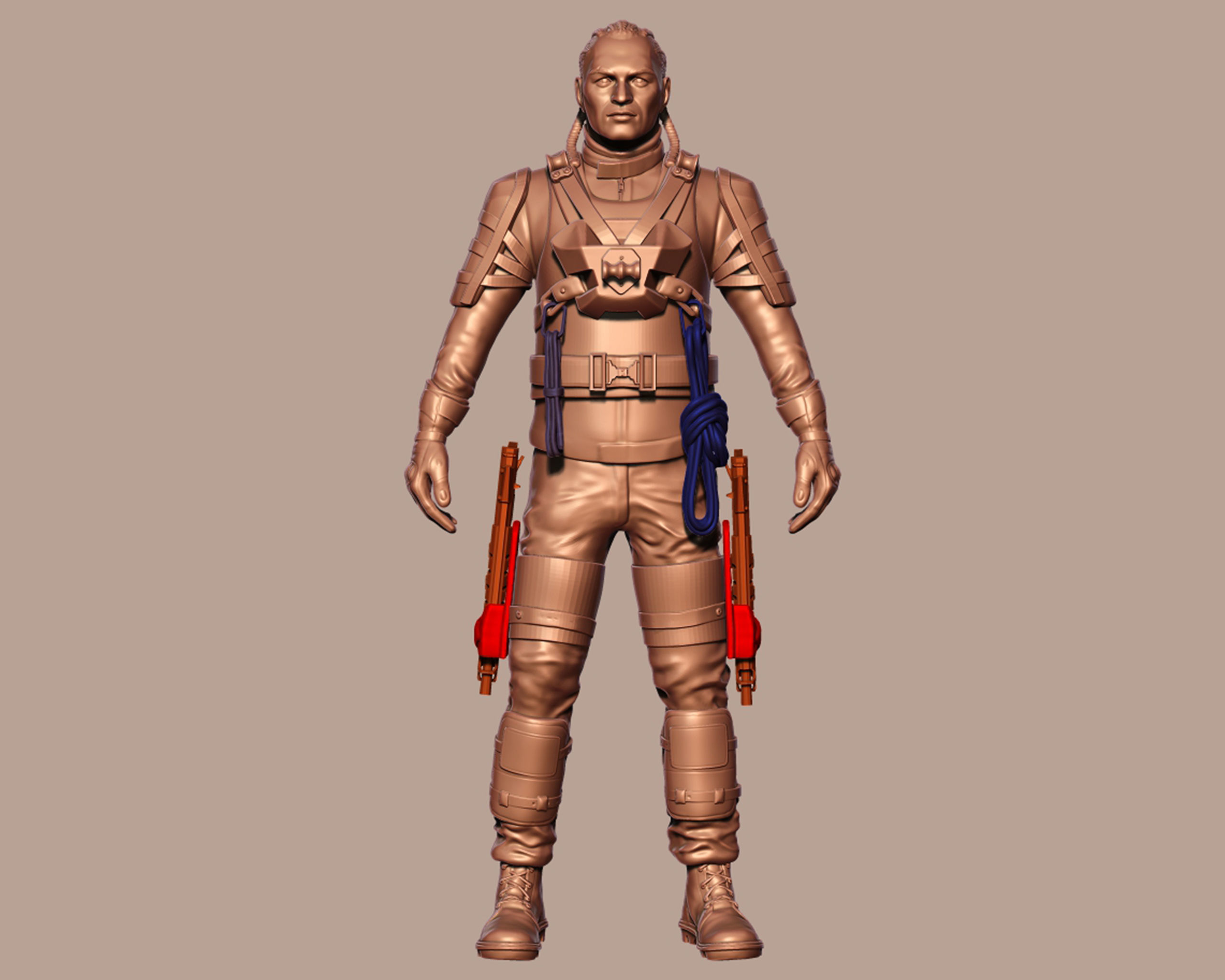 Slipknot 3D portrait sculpture 3D print model_3