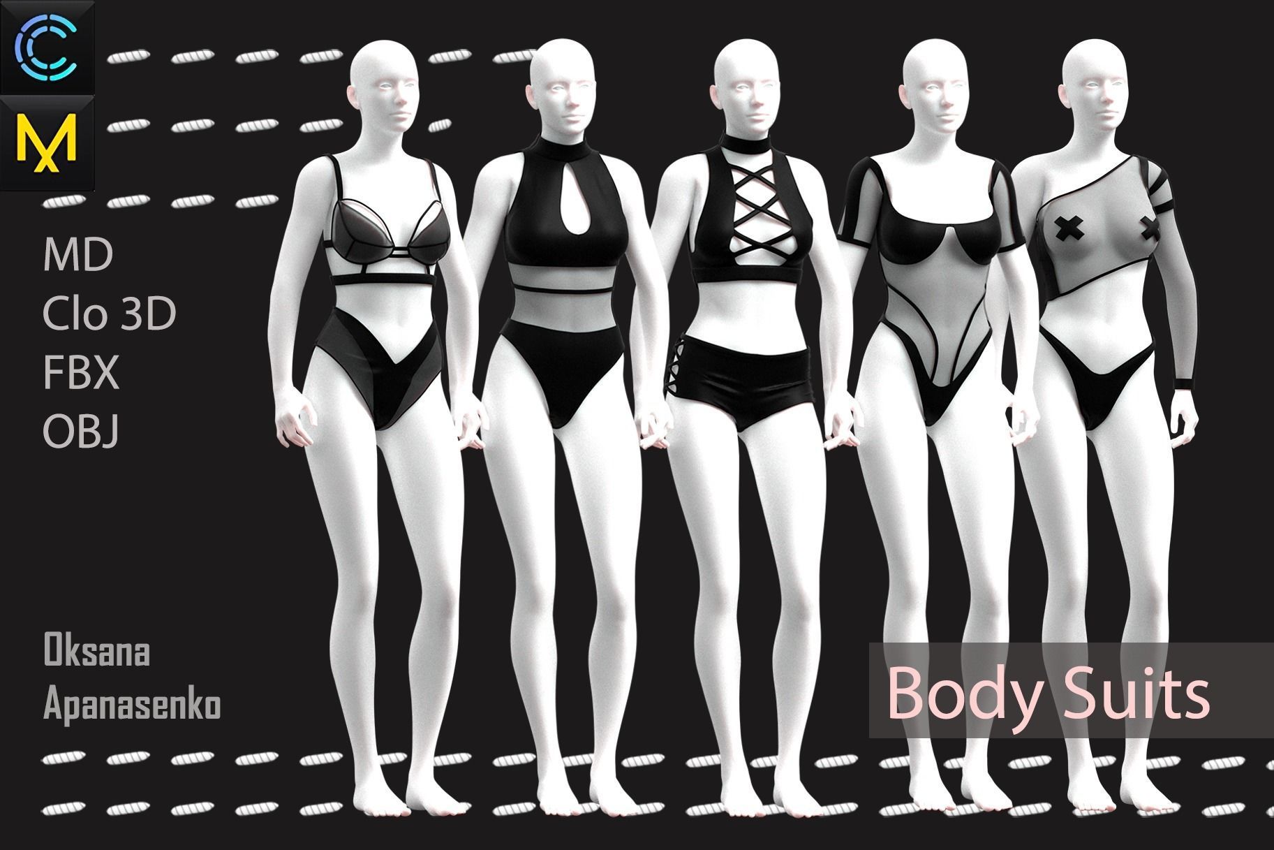 Body Suits 3D model_0