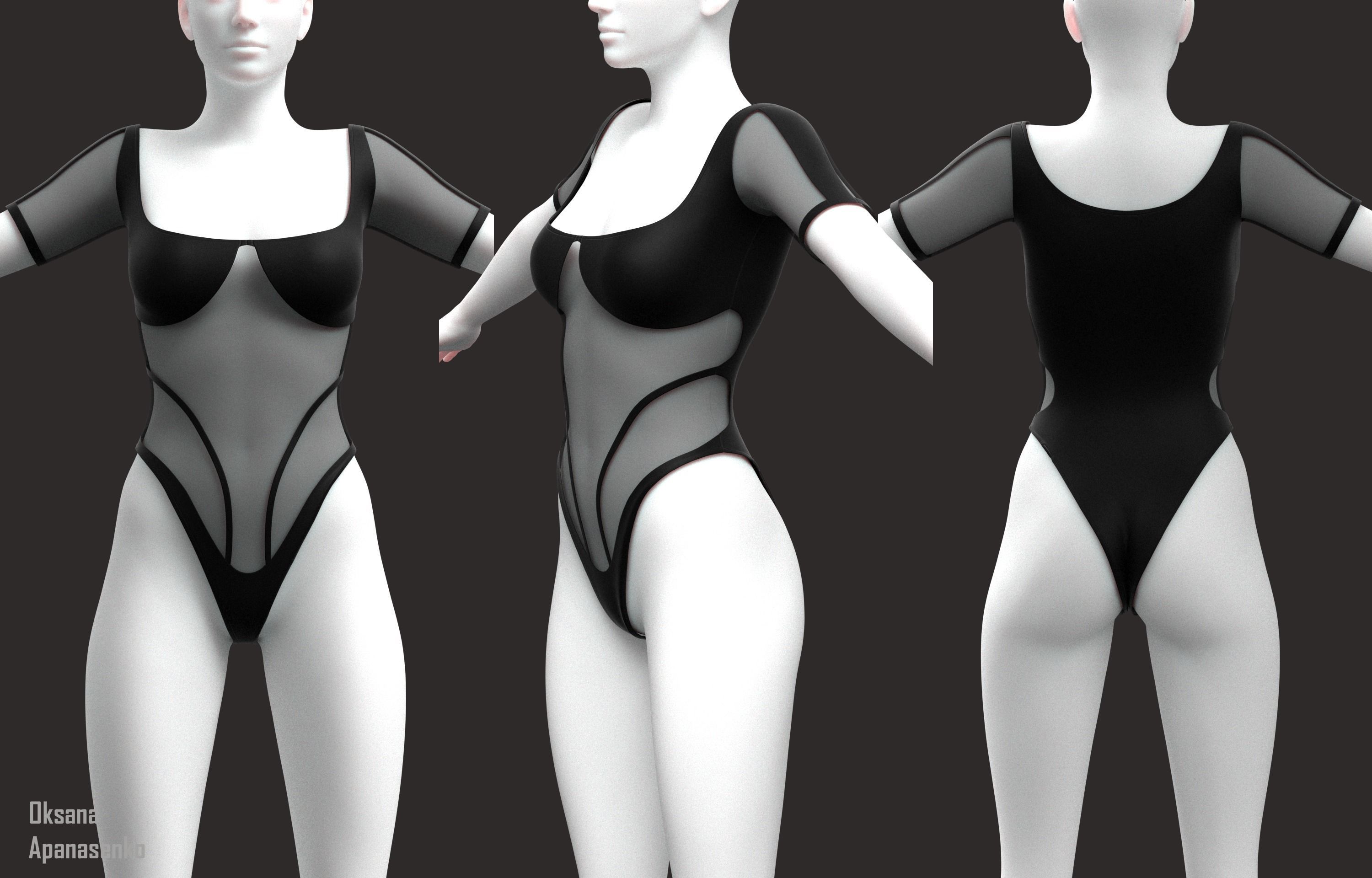 Body Suits 3D model_1