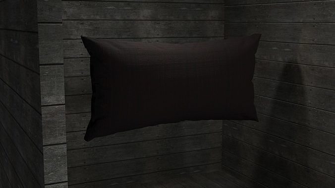 Pillow empty room with Free 3D print model