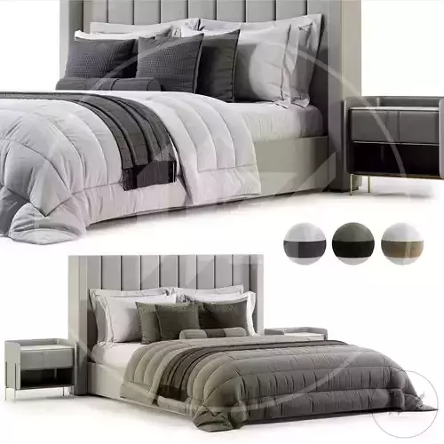 MODENA FABRIC VERTICAL Bed 3D model