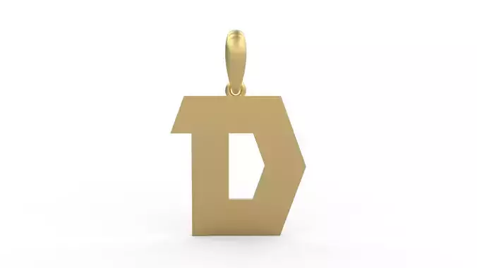 Initial Letters Pendant Clickuper D