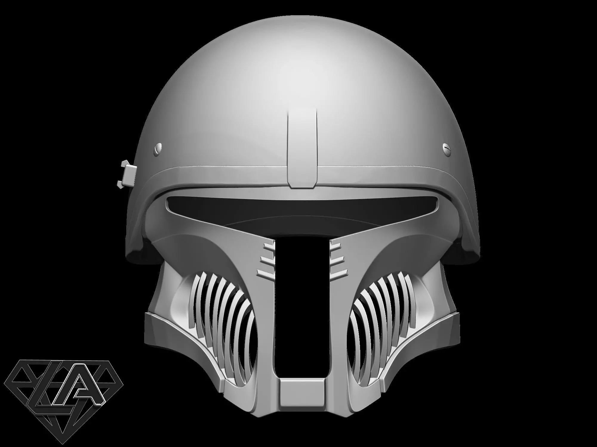Mandalorian Gladiator custom helmet version 2 3D print model_0