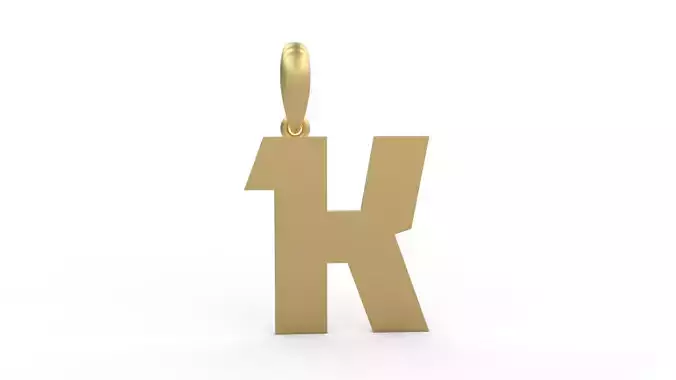 Initial Letters Pendant Clickuper K