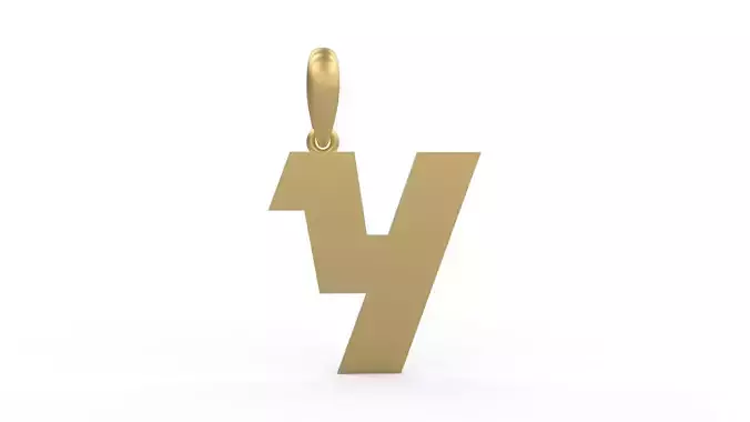 Initial Letters Pendant Clickuper Y