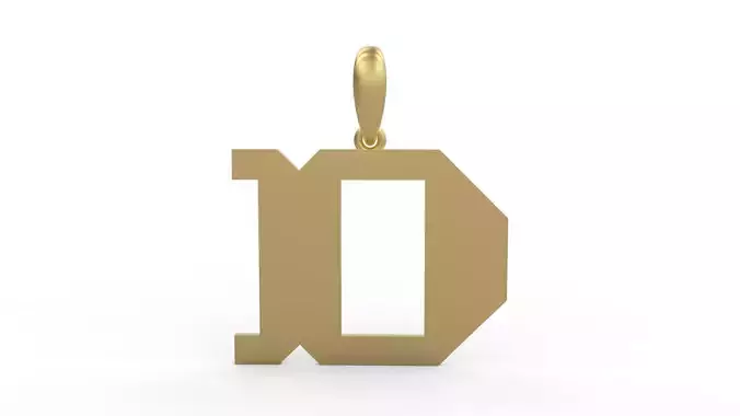 Initial Letters Pendant Crosterian D