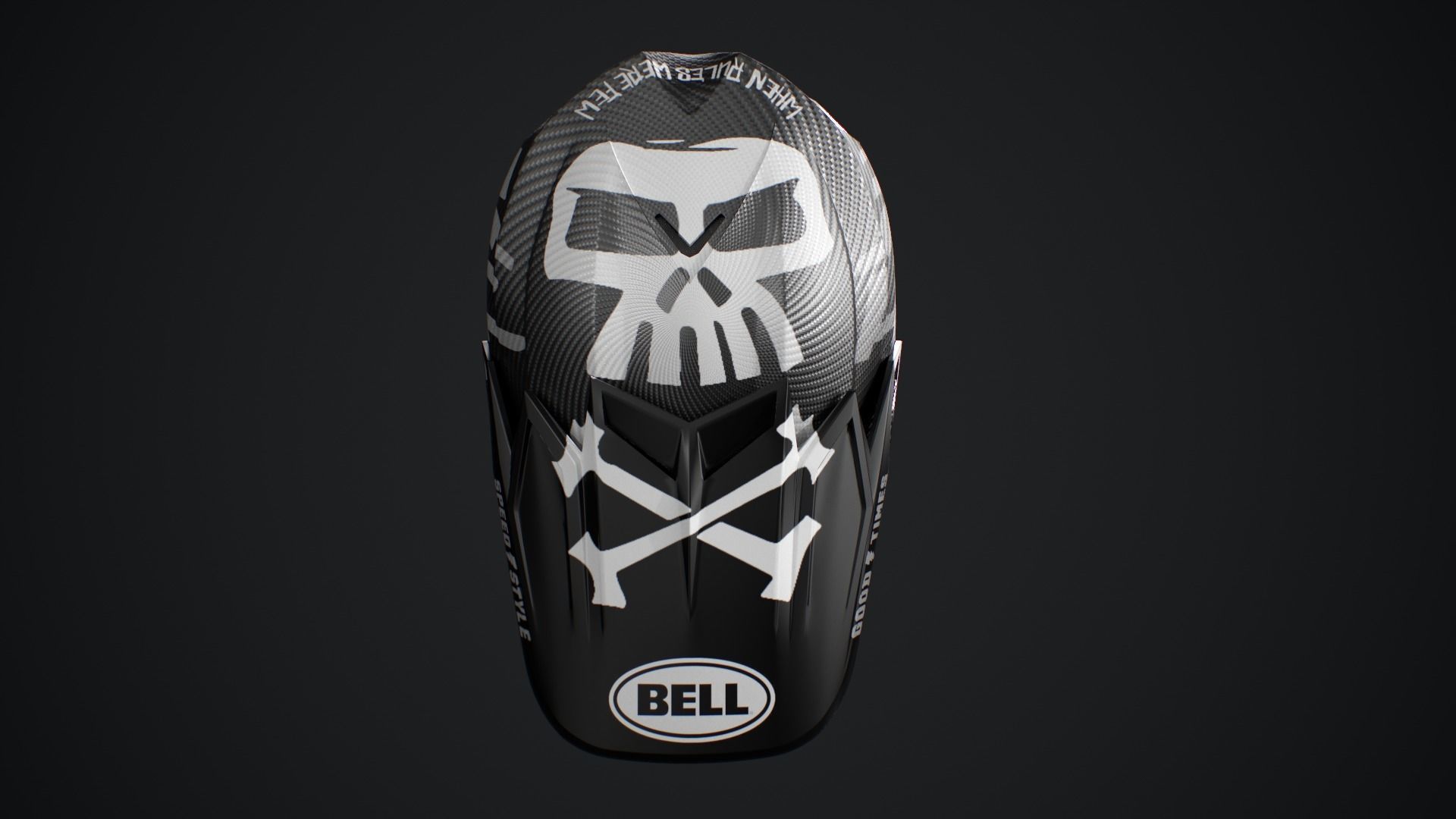 Bell Moto-9 Flex Fasthouse Helmet High Poly 3D model_7