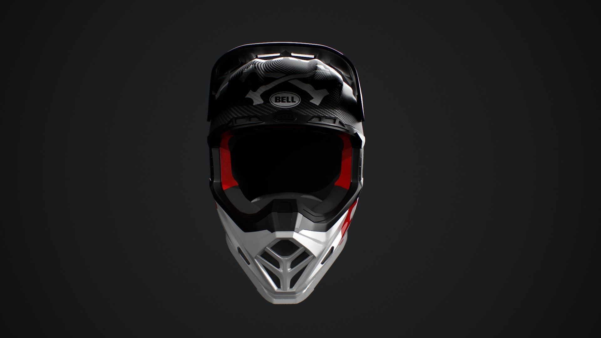 Bell Moto-9 Flex Fasthouse Helmet High Poly 3D model_2