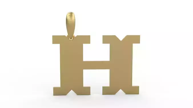 Initial Letters Pendant Crosterian H