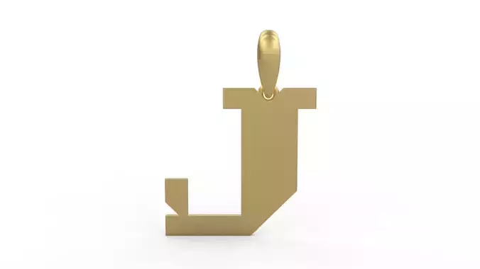Initial Letters Pendant Crosterian J