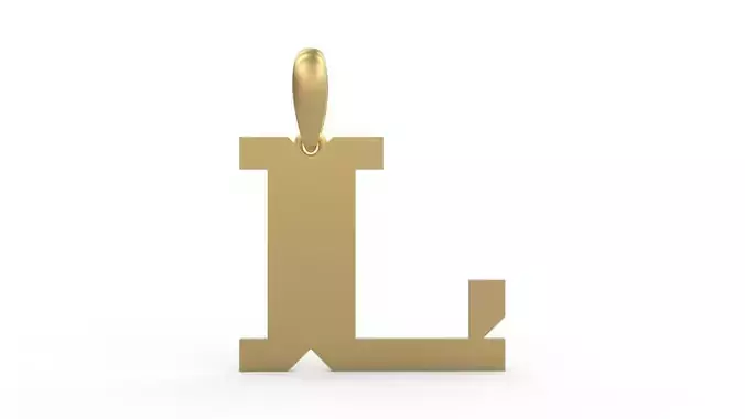 Initial Letters Pendant Crosterian L