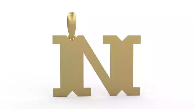 Initial Letters Pendant Crosterian N