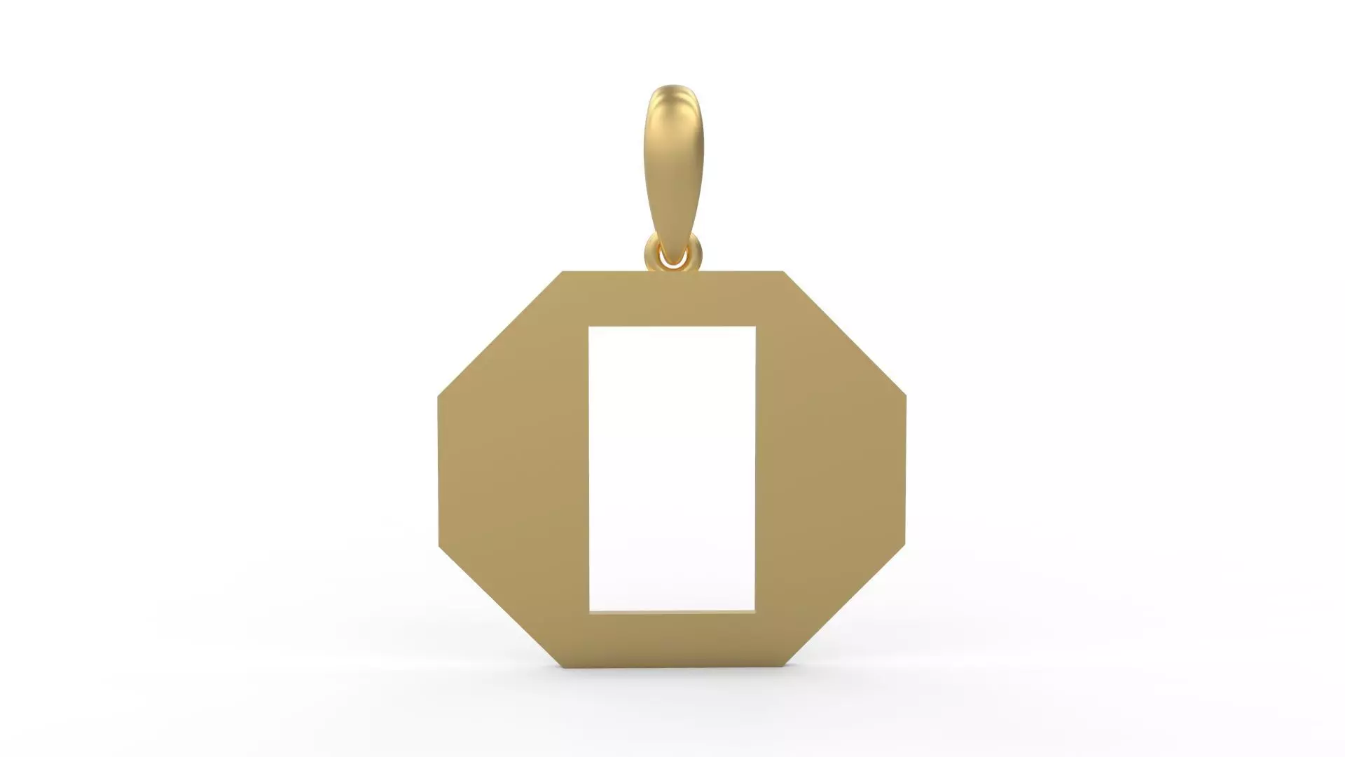 Initial Letters Pendant Crosterian O 3D print model_0