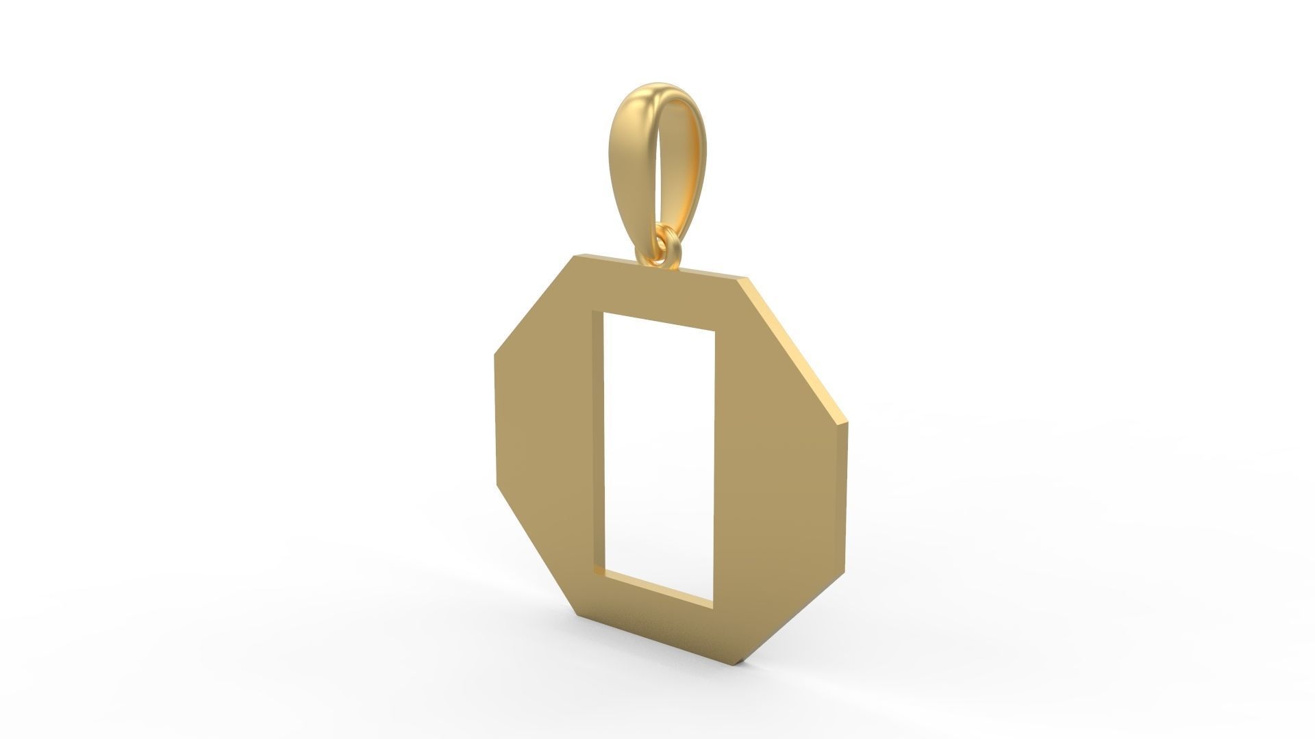 Initial Letters Pendant Crosterian O 3D print model_1